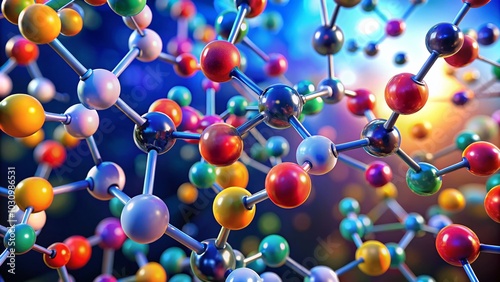 Ethanoic Acid Structure Formula: Visual Representation of Chemical Bonds and Molecular Composition for Educational Use photo