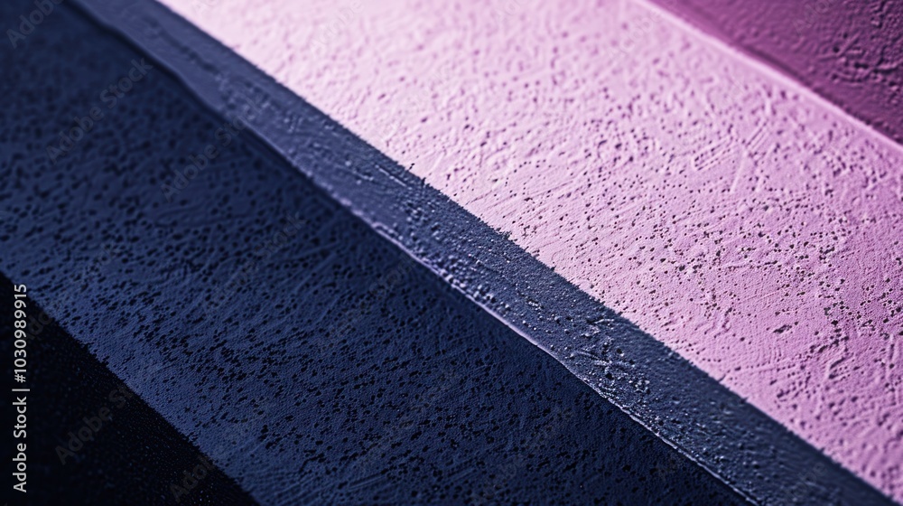 Fototapeta premium Abstract Textured Surface with Diagonal Stripes in Purple, Gray, and Blue