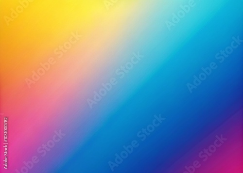 Vibrant Yellow, Pink, and Blue Gradient Background with Noise Texture for Product Design and Social Media