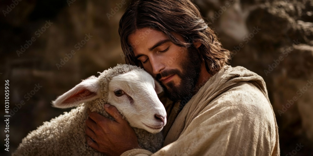 Exploring the symbolism of Jesus and the lamb in spiritual narratives. Exploring the symbolism of Jesus and the lamb in spiritual narratives.