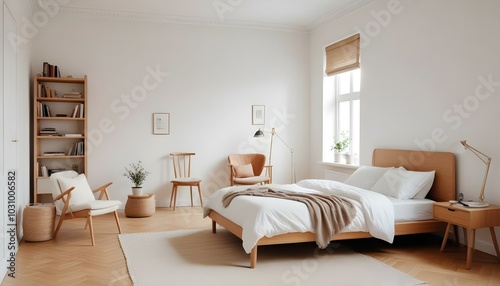 Photo modern style interior room 3d illustration