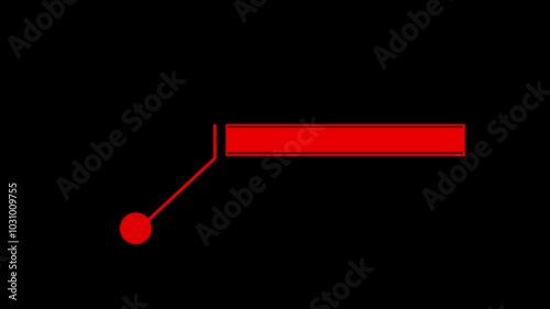 black background the callous rectangle mov Futuristic HUD Elements. Animation of HUD elements white color icon.