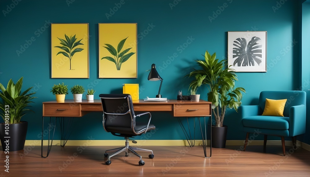Photo modern style interior room 3d illustration Photo modern style interior room 3d illustration