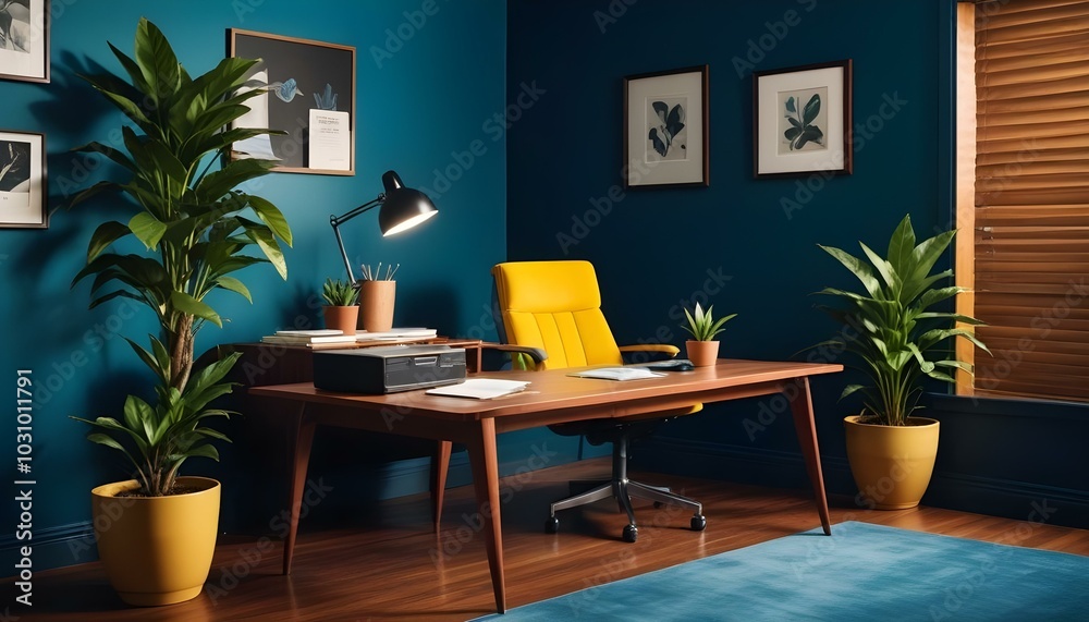 Photo modern style interior room 3d illustration Photo modern style interior room 3d illustration