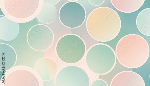 Wallpaper Mural Soft Pastel Gradient Circle Abstract Pattern. Torontodigital.ca