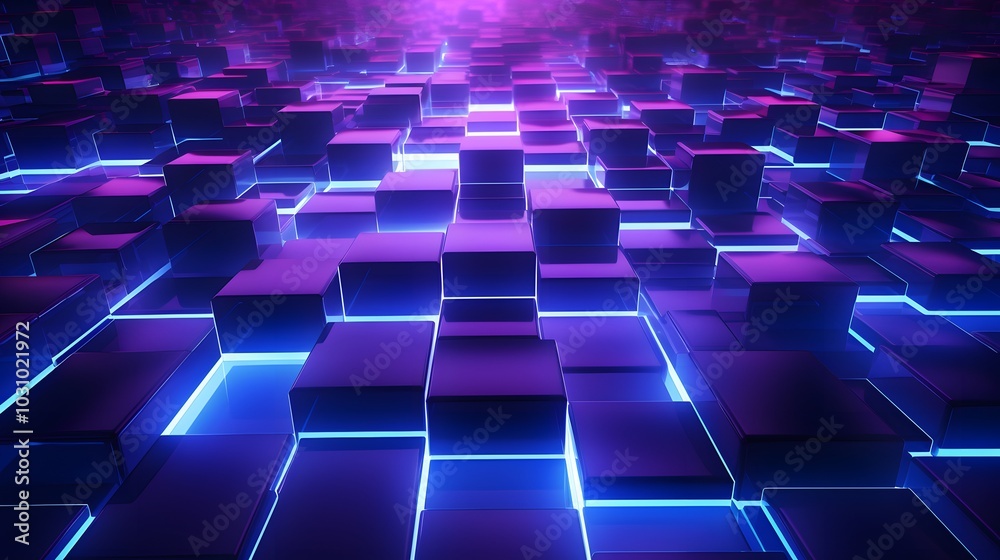 3d rendering of blue and purple abstract geometric background. Scene for advertising, technology, showcase, banner, game, sport, cosmetic, business, metaverse. Sci-Fi Illustration. Product display 3d rendering of blue and purple abstract geometric background. Scene for advertising, technology, showcase, banner, game, sport, cosmetic, business, metaverse. Sci-Fi Illustration. Product display