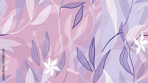 A delicate floral pattern in soft pastel tones