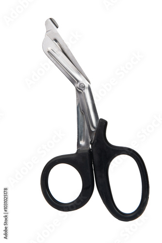 medical scissors on a white background