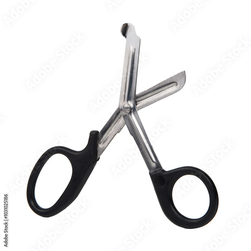 medical scissors on a white background