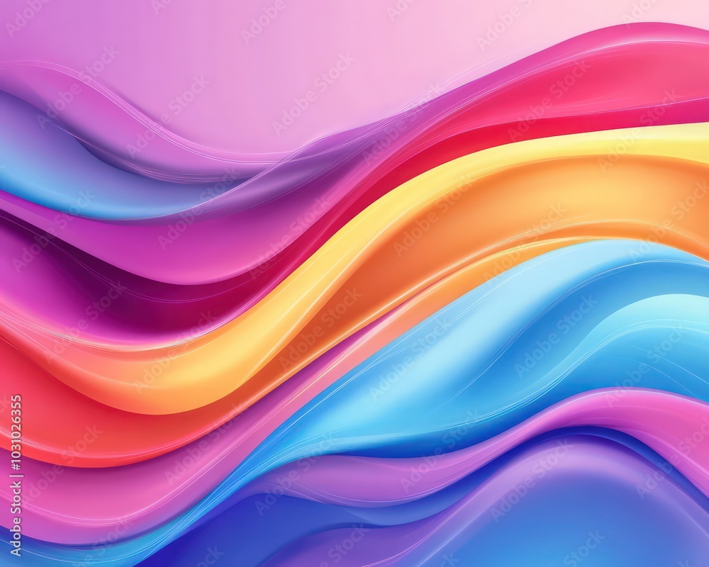 Colorful abstract wave background in vibrant hues Colorful abstract wave background in vibrant hues