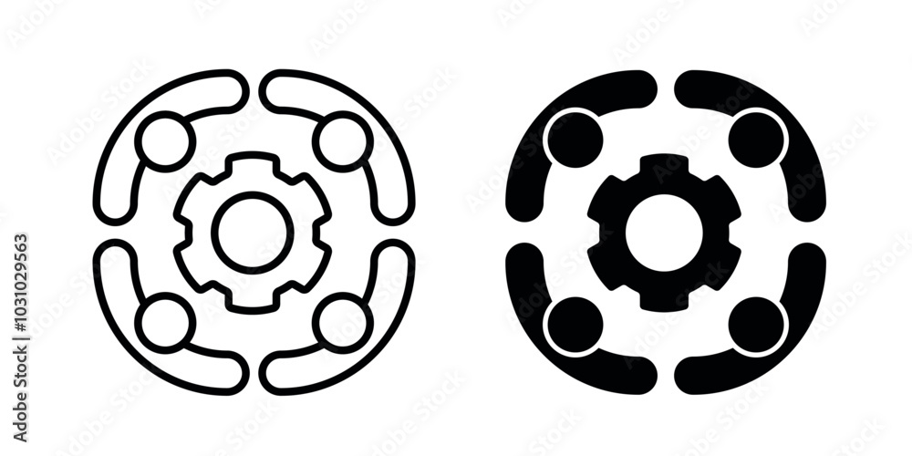 Team icon. Teamwork icon vector Team icon. Teamwork icon vector