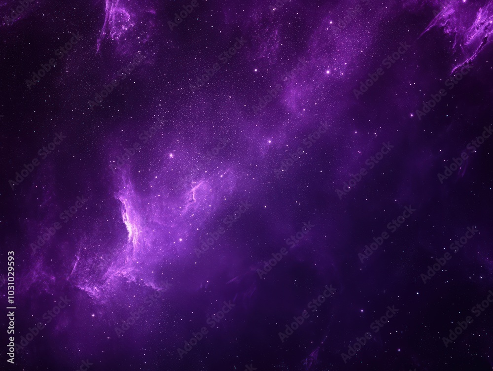 Fototapeta premium Deep indigo purple wallpaper with faint starry specks