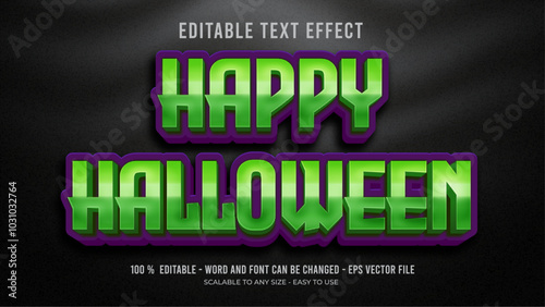 happy halloween editable text effect