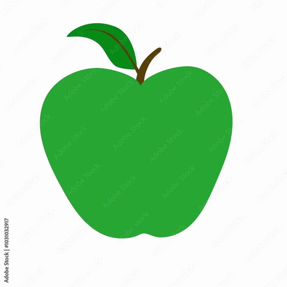 green apple isolated on white green apple isolated on white