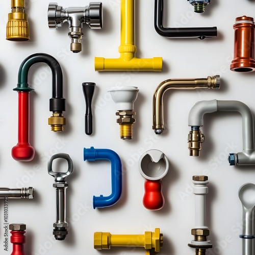 a simple, colorful, photographic-quality advertisement for a plumbing wholesaler