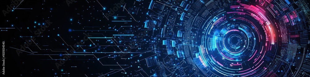 High-tech abstract background with digital elements, futuristic vibes High-tech abstract background with digital elements, futuristic vibes