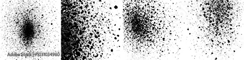 Texture of tiny amorphous shapes of unequal size and shape