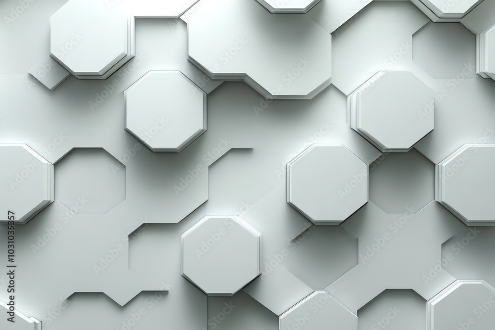 Light gray background wallpaper with a geometric pattern hexagons Light gray background wallpaper with a geometric pattern hexagons