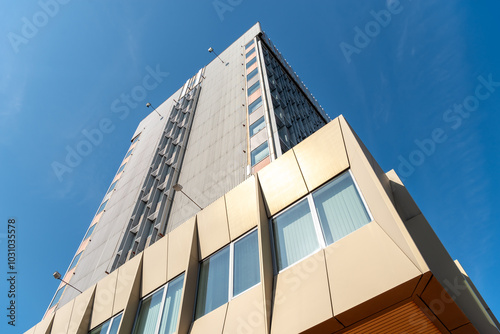 High-rise administrative building in Pankrác. The building houses the Ministry of the Interior. During the communist rule, the foreign trade company Centrotex was based here. It was built in 1978. photo