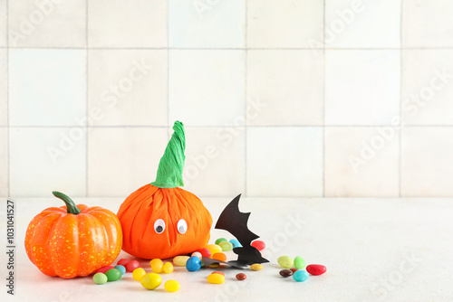 Paper pumpkin for Halloween...