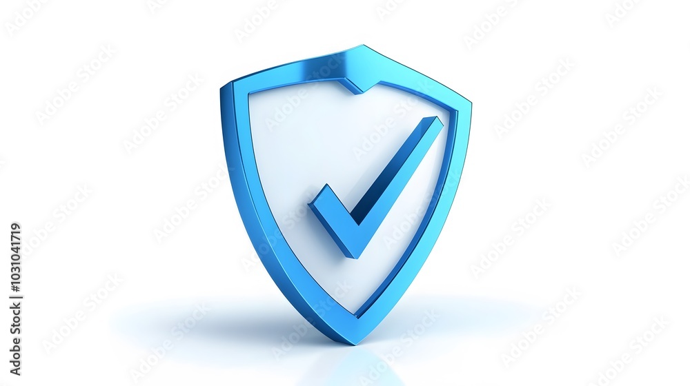 cartoon 3d Icon safety shield check mark perspective . Blue symbol security safety icon. Checkmark in minimalistic style. 3d vector illustration. white background cartoon 3d Icon safety shield check mark perspective . Blue symbol security safety icon. Checkmark in minimalistic style. 3d vector illustration. white background