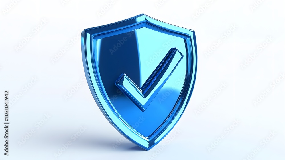 cartoon 3d Icon safety shield check mark perspective . Blue symbol security safety icon. Checkmark in minimalistic style. 3d vector illustration. white background cartoon 3d Icon safety shield check mark perspective . Blue symbol security safety icon. Checkmark in minimalistic style. 3d vector illustration. white background