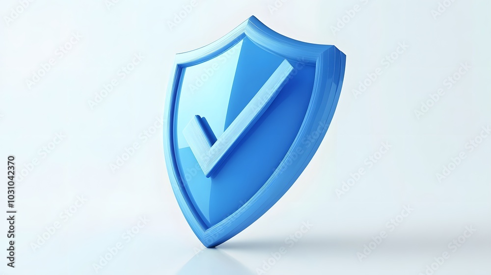 cartoon 3d Icon safety shield check mark perspective . Blue symbol security safety icon. Checkmark in minimalistic style. 3d vector illustration. white background cartoon 3d Icon safety shield check mark perspective . Blue symbol security safety icon. Checkmark in minimalistic style. 3d vector illustration. white background
