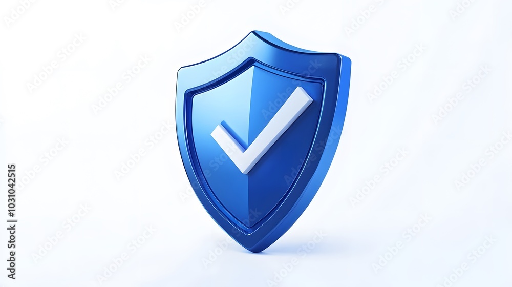 cartoon 3d Icon safety shield check mark perspective . Blue symbol security safety icon. Checkmark in minimalistic style. 3d vector illustration. white background cartoon 3d Icon safety shield check mark perspective . Blue symbol security safety icon. Checkmark in minimalistic style. 3d vector illustration. white background
