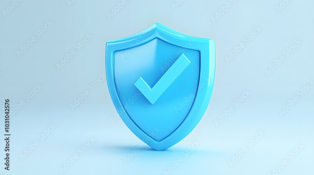 cartoon 3d Icon safety shield check mark perspective . Blue symbol security safety icon. Checkmark in minimalistic style. 3d vector illustration. white background cartoon 3d Icon safety shield check mark perspective . Blue symbol security safety icon. Checkmark in minimalistic style. 3d vector illustration. white background