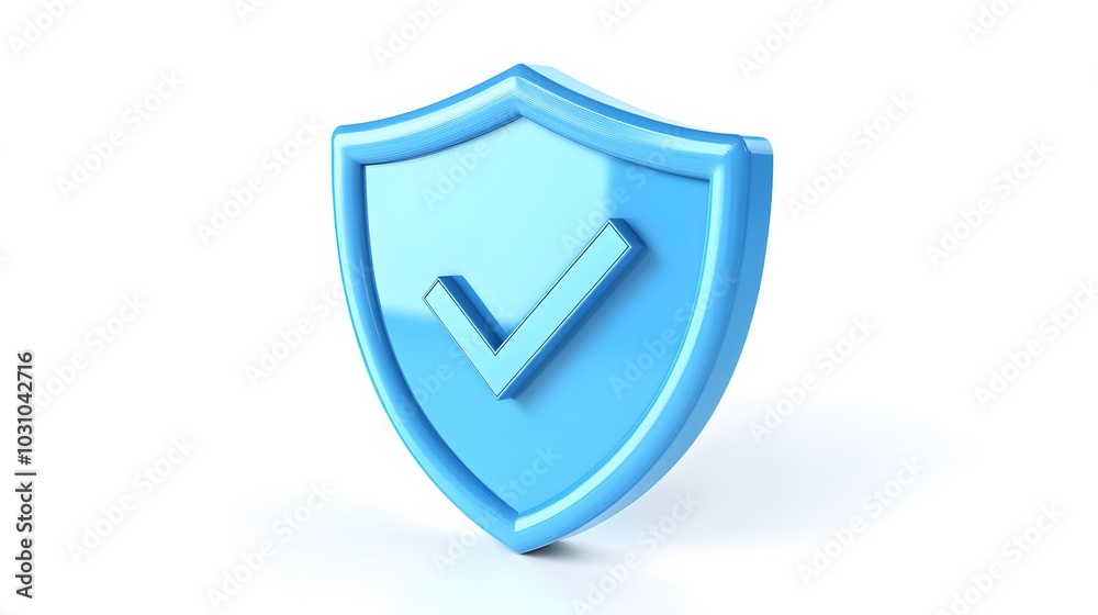 cartoon 3d Icon safety shield check mark perspective . Blue symbol security safety icon. Checkmark in minimalistic style. 3d vector illustration. white background cartoon 3d Icon safety shield check mark perspective . Blue symbol security safety icon. Checkmark in minimalistic style. 3d vector illustration. white background