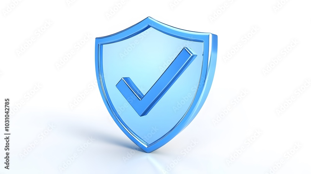 cartoon 3d Icon safety shield check mark perspective . Blue symbol security safety icon. Checkmark in minimalistic style. 3d vector illustration. white background cartoon 3d Icon safety shield check mark perspective . Blue symbol security safety icon. Checkmark in minimalistic style. 3d vector illustration. white background