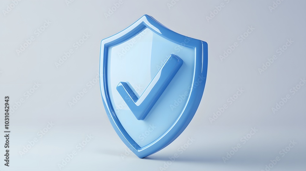 cartoon 3d Icon safety shield check mark perspective . Blue symbol security safety icon. Checkmark in minimalistic style. 3d vector illustration. white background cartoon 3d Icon safety shield check mark perspective . Blue symbol security safety icon. Checkmark in minimalistic style. 3d vector illustration. white background