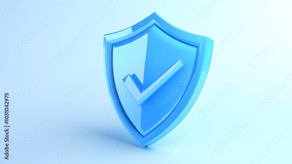 cartoon 3d Icon safety shield check mark perspective . Blue symbol security safety icon. Checkmark in minimalistic style. 3d vector illustration. white background cartoon 3d Icon safety shield check mark perspective . Blue symbol security safety icon. Checkmark in minimalistic style. 3d vector illustration. white background