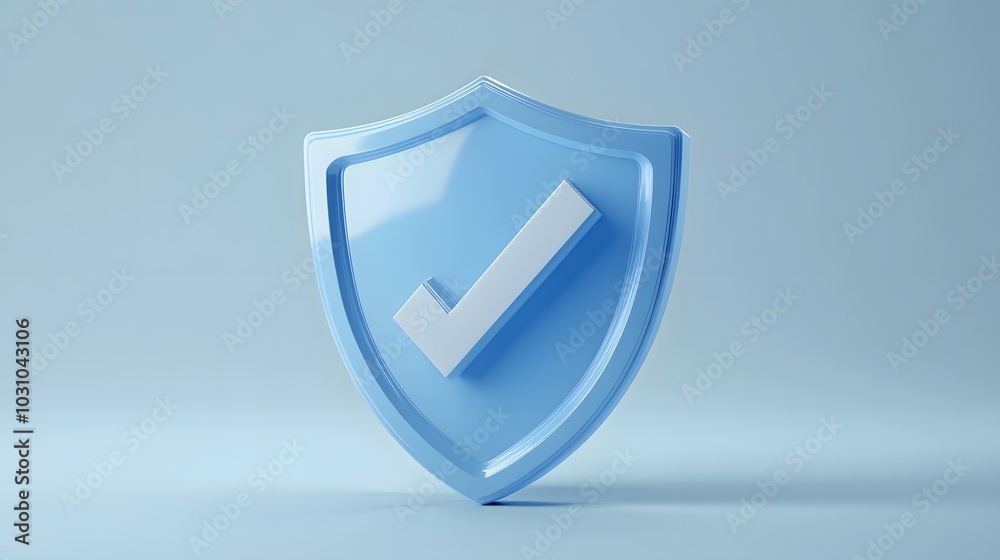 cartoon 3d Icon safety shield check mark perspective . Blue symbol security safety icon. Checkmark in minimalistic style. 3d vector illustration. white background cartoon 3d Icon safety shield check mark perspective . Blue symbol security safety icon. Checkmark in minimalistic style. 3d vector illustration. white background