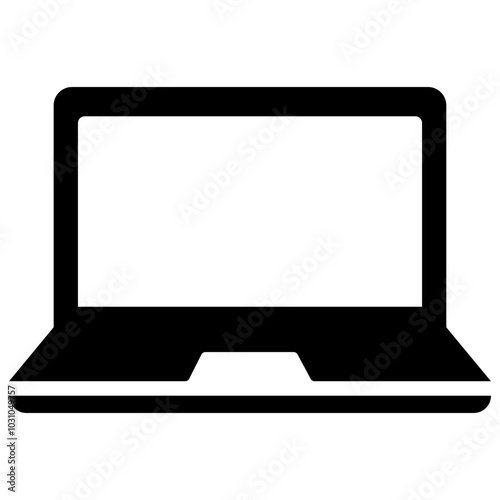 Laptop device vector flat icon design.