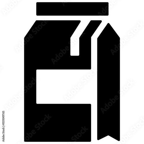 Milk box vector flat icon design.