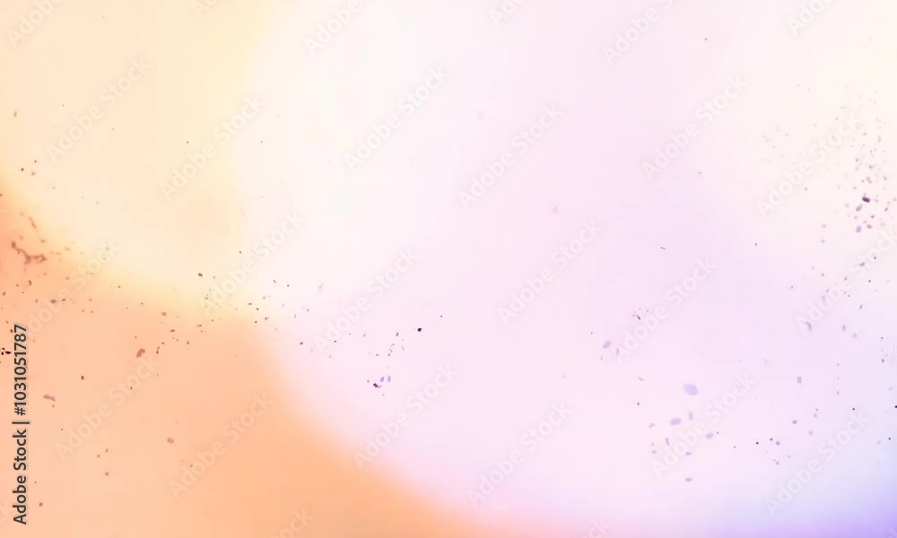 Abstract colorful bokeh  background in warm tones with dusty lens effect
