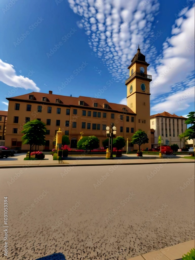 Fototapeta premium old town square