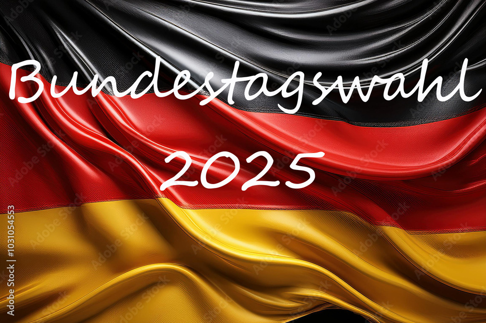 Deutschlandfahne mit der Aufschrift