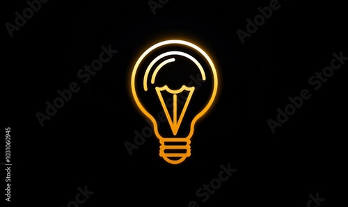 a logo design using lamp shape and idea concept provided in mockup form ,for a business to empower inventors