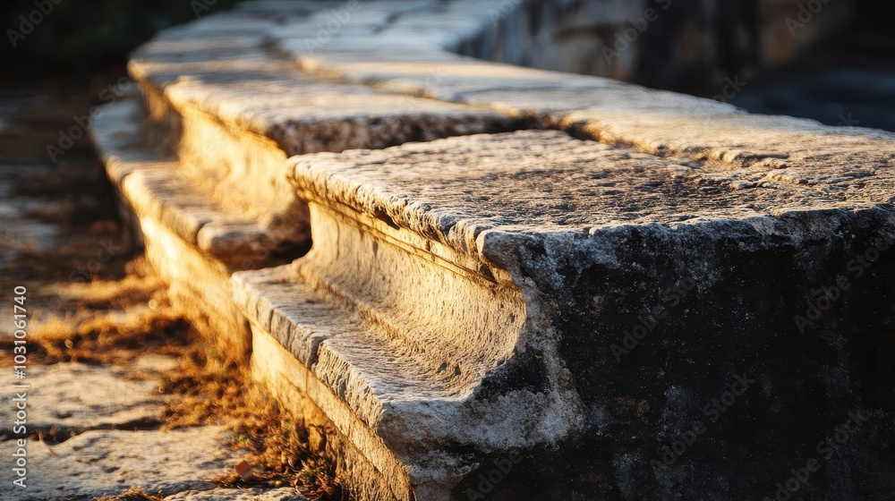 custom made wallpaper toronto digitalClose-up of a sharp corner where two sections of a Roman aqueduct meet. The precision of the stonework is highlighted by soft shadows with slightly weathered but sharp edges