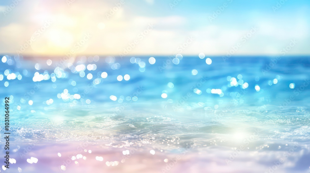 Blurred background with shimmering water and sunlight. Blurred background with shimmering water and sunlight.