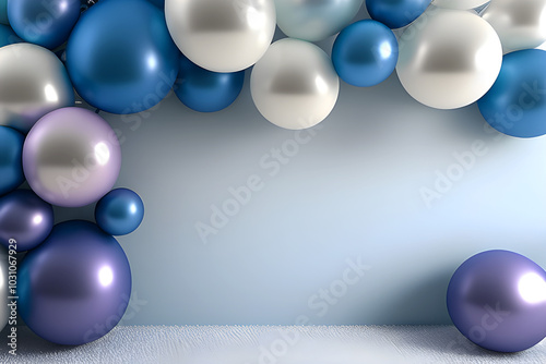 Balloons decorations for party or event celebration, Generated By Ai