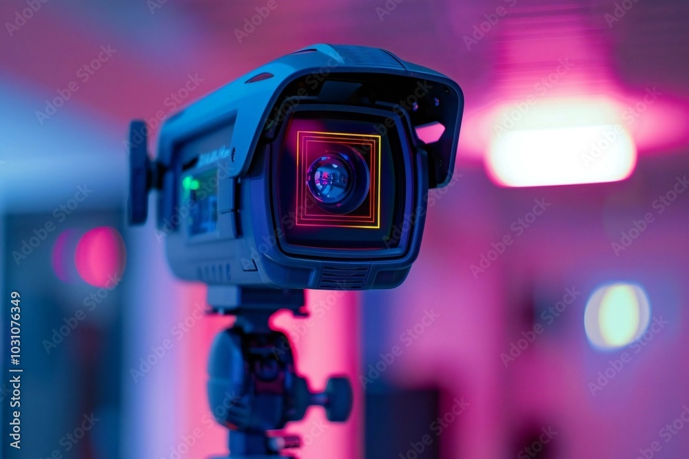 close-up image of a thermal imaging camera inspecting a house for energy leaks and insulation effectiveness. close-up image of a thermal imaging camera inspecting a house for energy leaks and insulation effectiveness.