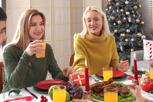 Mature woman having family ...