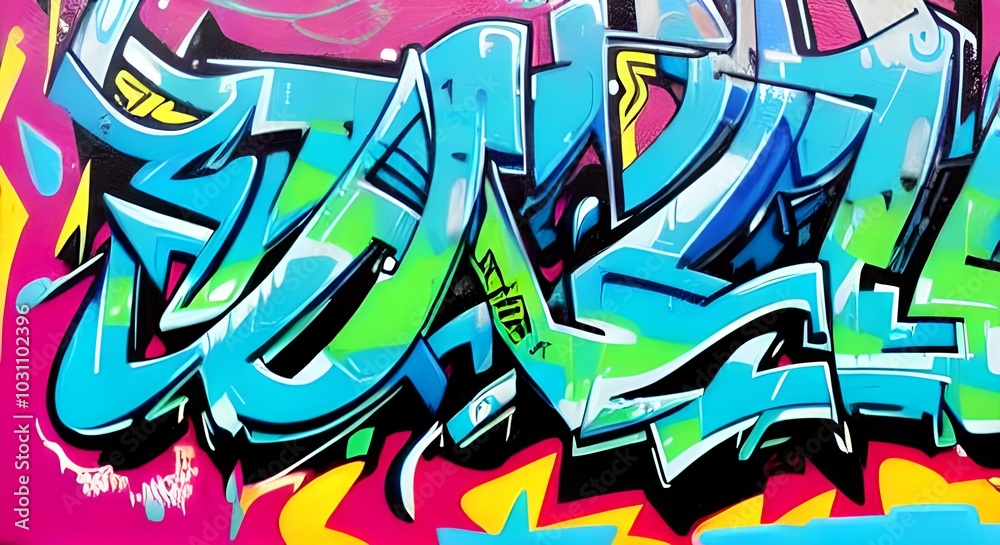Vibrant Abstract Graffiti Art with Bold Shapes and Bright Colors | 320 Vibrant Abstract Graffiti Art with Bold Shapes and Bright Colors | 320