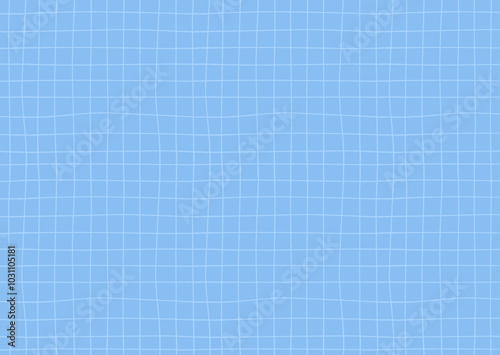 Blueprint background. Blue lined architecture backdrop. Technical industrial concept illustration. Wide wallpaper, pattern digital paper. Empty grid with editable outline strokes. Blank template.