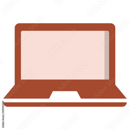 Laptop device vector flat icon design.