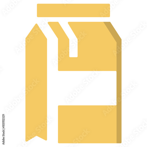 Milk box vector flat icon design.