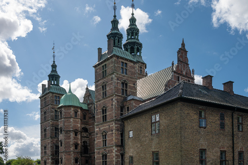 Vista del castillo de rosenborg en Copenhaguen photo